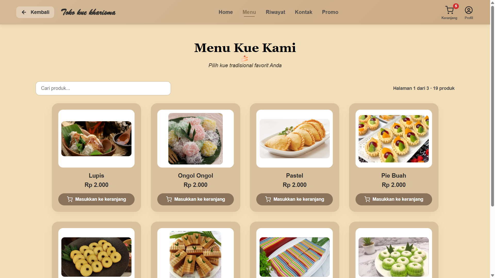 Toko Kue Kharisma